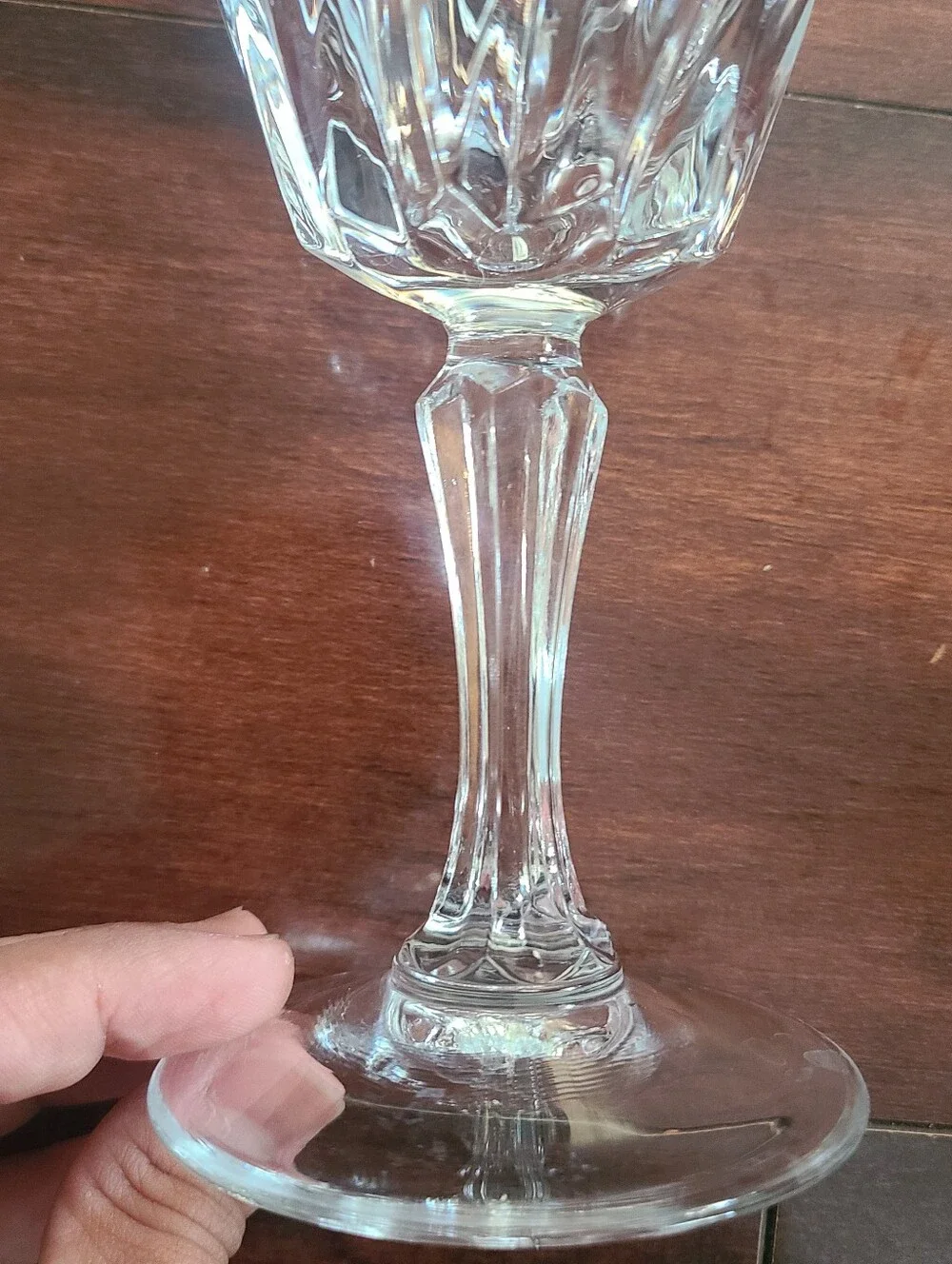 Set of 5 Cristal D Arques FLAMENCO Crystal Water Goblets Glasses 6 3/4” France